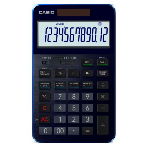 カシオ CASIO プレミアム電卓(S100X-BU) メーカー在庫品