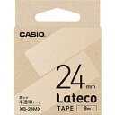 カシオ計算機 XB-24MX Lateco用テープ 24mm 半透明/黒文字 メーカー在庫品