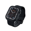 エレコム ELECOM Apple Watch45mm用フルカバーケース プレミアムガラス セラミックコート ブ(AW-21AFCGCBK) メーカー在庫品