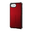 エレコム ELECOM iPhone 16e ケース ハイブリッド 衝撃吸収 カメラレンズ保護カバー レッド(PM-A25SZEROSPRD) メーカー在庫品