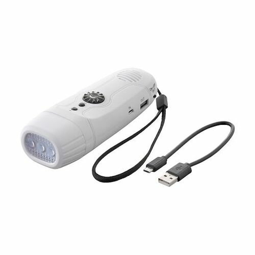 ボウエキ スマホ対応ダイナモFMラジオLEDライト 50900 (1台)(7-8858-01) 取り寄せ商品