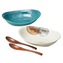 オーバルカレーペア(緑・織部)(1-2-0184) 取り寄せ商品