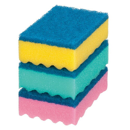 キクロン キクロンプロ スポンジたわしハード カラーアソート 1パック(3個)(キクロンPROハ-ド3P) 目安..