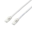 【P5E】エレコム LANケーブル/CAT6A対応/EU RoHS指令準拠/爪折れ防止/簡易パッケージ仕様/1m(LD-GPAT/WH1/RS) 目安在庫=○