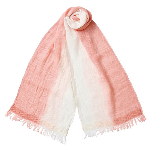 天然草木染 天然草木染 さつき織ウールコットンマフラー 天然植物由来染料・媒染剤 35(K60500914) 取り寄せ商品