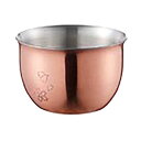田辺金具 華 ぐいのみ 90ml 花 銅ミラー(ブロンズ)(TK-2440) 取り寄せ商品