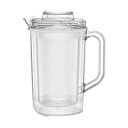 サーモス THERMOS 透明2重ドリンクピッチャークリアー TPJ-1601(68-9205-65) 取り寄せ商品
