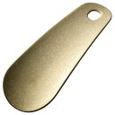 田辺金具 靴ベラ 革付き 真鍮(ゴールド)ダメージ仕様個箱入(TK-5083) 取り寄せ商品