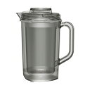 サーモス THERMOS 透明2重ドリンクピッチャーブラック TPJ-1601(68-9205-66) 取り寄せ商品