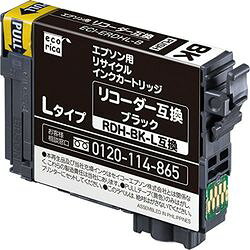 エコリカ RDH-BK-L互換 エコリカ リコーダー リサイクルインク エプソン ブラック(顔(ECI-ERDHL-B) メーカー在庫品