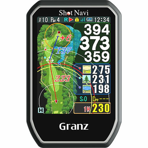 ゴルフ用GPS ショットナビ ゴルフ用GPSナビ Granz ブラック(GranzBK) 取り寄せ商品