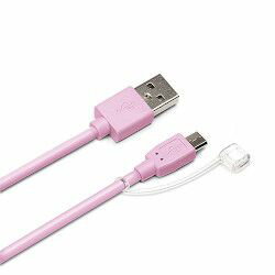 PGA ピーシーエー micro USBコネクタ USBケーブル2.4A 0.5m PK PG-MC05M06PK 取り寄せ商品