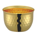 田辺金具 華 ぐいのみ 90ml 槌目 金メッキ(ゴールド)(TK-3966) 取り寄せ商品