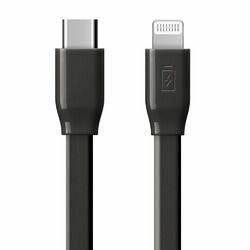 PGA ピーシーエー TYPE-C for Lightning USBケーブル 1.5m フラット ブラック(PG-LCC15M03BK) 取り寄せ商品