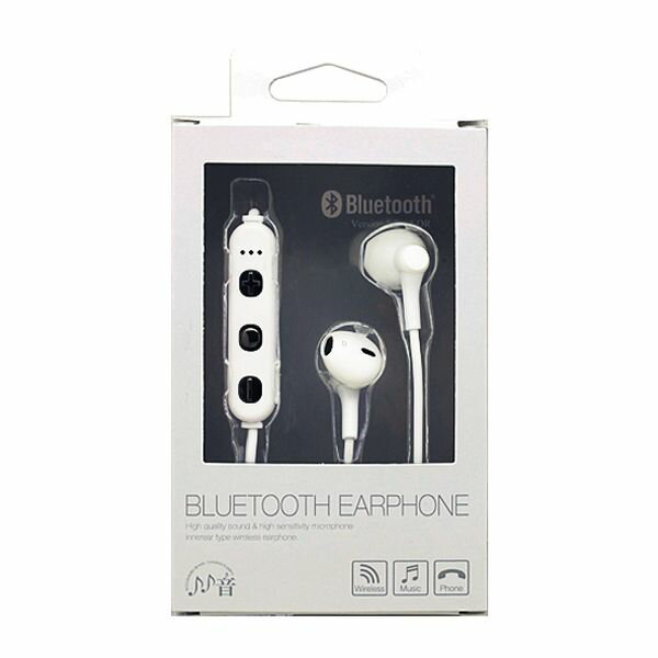 たのしいかいしゃ 『いい音』Bluetoothインナーイヤーイヤホン ホワイト(TA-BT3 WH) メーカー在庫品