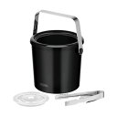 サーモス THERMOS 洗浄機対応 二重アイスペール ブラック TPL-1400(68-9204-20) 取り寄せ商品