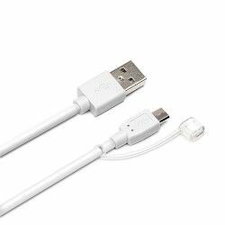 PGA ピーシーエー micro USBコネクタ USBケーブル2.4A 0.5m WH PG-MC05M05WH 取り寄せ商品