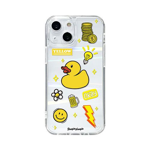 BOOGIE WOOGIE ブギウギ オーロラケース for iPhone 13 mini Yellow(BW21993i13MNYL) 目安在庫=△