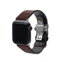 abbi LIPARI イタリアンレザーバンド for Apple Watch 49/45/44/42mm ダークブラ(ABS26143AW) 仕入先在庫品