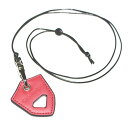 PrimaOpt 本革メガネホルダー レッド(HOLDER-RD) 取り寄せ商品