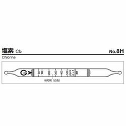ガステック ガス検知管　塩素 (1箱)(8H) 目安在庫=○