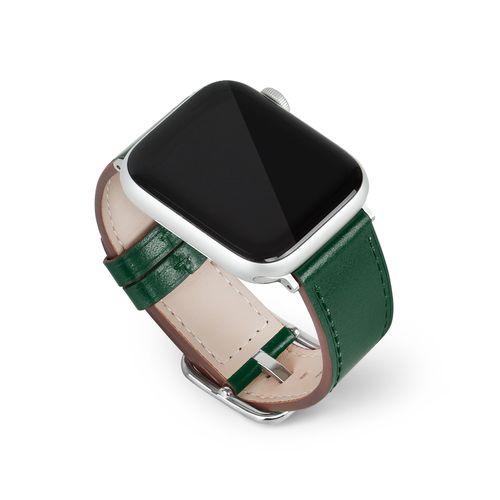 樂天商城 - EGARDEN スクエアバックル本革バンド for Apple Watch 49/45/44/42mm ディープグリ(EG24860AWGN) 仕入先在庫品