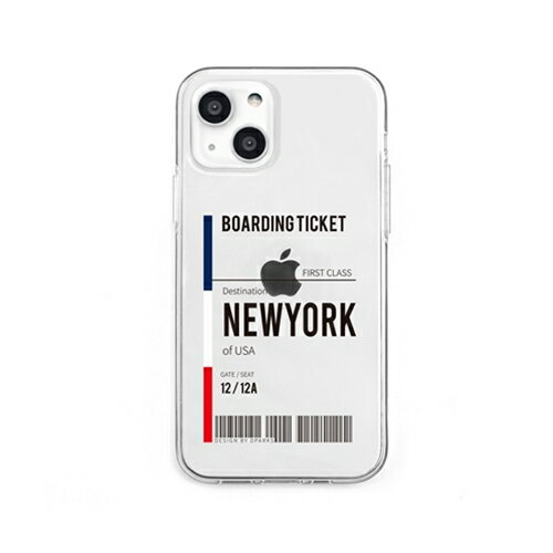 DPARKS ソフトクリアケース for iPhone 13 mini NEWYORK(DS21129i13MN) 目安在庫=△