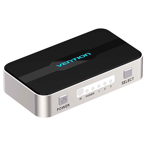 VENTION 3 In 1 Out HDMI Switcher Gray Metay Type(AF-2403) 目安在庫=○