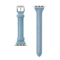 PGA ピージーエー 丈夫なPUレザー素材を使用したApple Watch 42/41/40/38mm用バンド(PG-AW41PU04BL) 取り寄せ商品