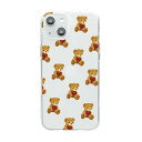 dparks ソフトクリアケース for iPhone 14 Plus ハートテディ(DS24172i14M) 仕入先在庫品