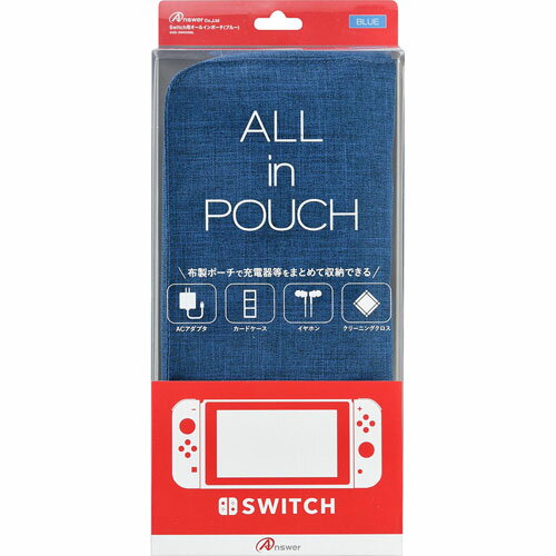 󥵡 Switch ALL in POUCH(֥롼)(ANS-SW008BL) 󤻾