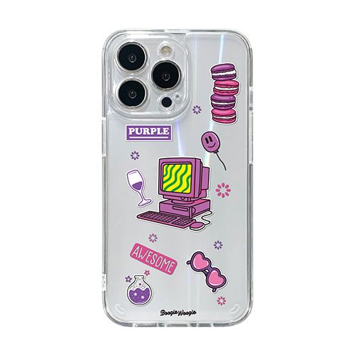 BOOGIE WOOGIE ブギウギ オーロラケース for iPhone 13 Pro Purpl ...