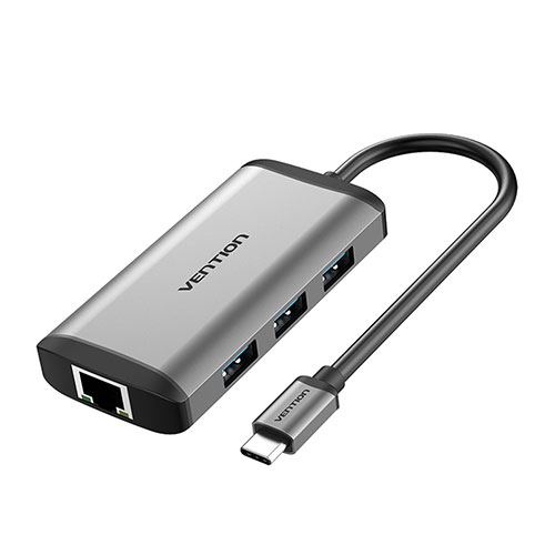 VENTION VENTION 多機能 PDドッキングステーション USB-C to HDMI/USB3.0*3/RJ45/ 0(CN-8047) 取り寄せ商品