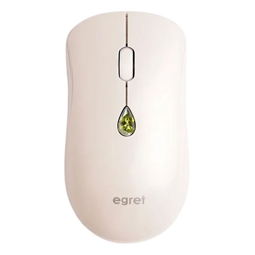 EGRET ワイヤレスジュエリーマウス 誕生月別の人口宝石ボタン 8月 ペルドット(EM23-SJ-8) 取り寄せ商品
