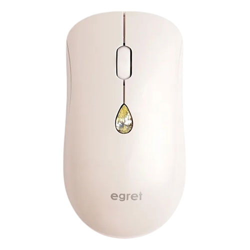 EGRET ワイヤレスジュエリーマウス 誕生月別の人口宝石ボタン 11月 シトリン(EM23-SJ-11) 取り寄せ商品