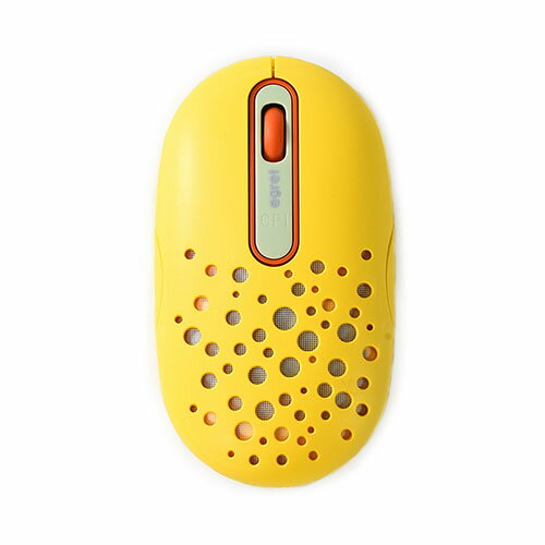 ビジネスハーモニー EGRET HappiE LEDがふんわり光る高機能充電式ワイヤレスマウス レモン(EM23-H3) 取り寄せ商品