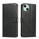 エムディーエス iPhone15対応 手帳型レザーケース ブラック(MDS-TCCIP15BK) 取り寄せ商品