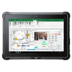 ELECOM 一体型PC 耐衝撃タブレット LZ-WB10HCW1SET1