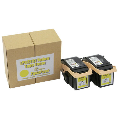 トナーカートリッジ LPC3T31Y 汎用品 イエロー 1箱(2個)(LPC3T31YPVハンヨウヒン) 取り寄せ商品