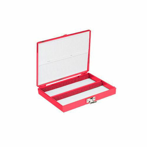 Fisher Scientific カラースライドボックス 100枚用 赤 (1個)(03-448-3) 取り寄せ商品