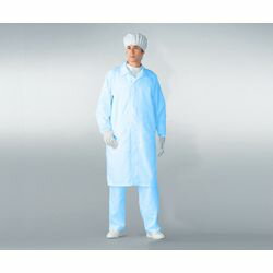 アズワン 無塵衣AS206C(男女兼用コート) ブルー M (1着)(AS206C M) 取り寄せ商品