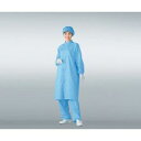 アズワン 無塵衣AS207C(男女兼用コート) ブルー M (1着)(AS207C M) 取り寄せ商品