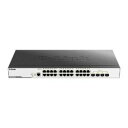 ディーリンクジャパン DGS-3000-28X L2+マネージドスイッチ、10/100/1000BASE-Tポート×24(DGS-3000-28X/B1) 取り...