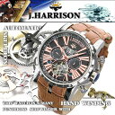 J.HARRISON 多機能付ビッグテンプ自動巻&手巻き(JH-033PB) 取り寄せ商品(2)