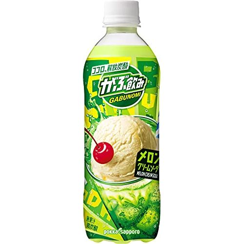 ポッカサッポロF＆B PSがぶ飲メロンクリームソーダ500ml（24セット）(4582409178420 x24) 取り寄せ商品のサムネイル