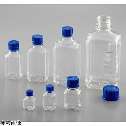 TriForest PETG角型培地瓶 60mL 24本入 (1箱(24本入り))(4-5043-02) 取り寄せ商品