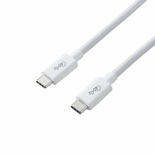 無料 エレコム USB4ケーブル/C-Cタイプ/認証品/PD対応/40Gbps/0.8m/ホワイト USB4-CC5P08WHX5 父の日 母の日