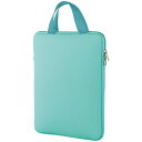 ARTEC 【10個セット】 PCタブレット用クッションケース L アクアグリーン(ATC91714X10) 取り寄せ商品
