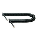 ミヨシ 【10個セット】 受話器用カールコード 0.3m クロス結線 黒(DC-J403/BKX10) 取り寄せ商品