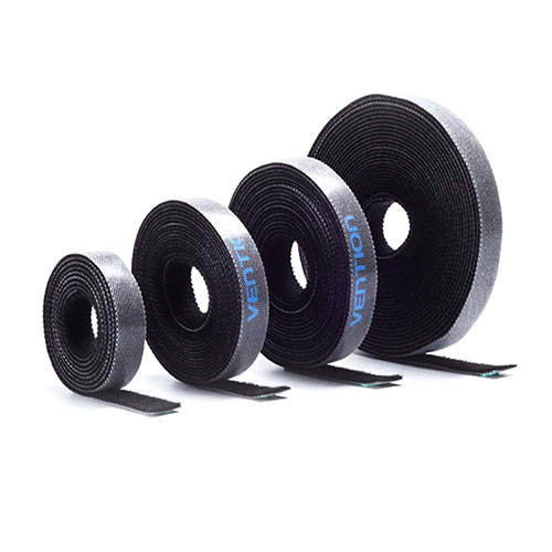 VENTION 【10個セット】 ケーブルタイ 面ファスナータイプ 3m Black(KA-9446X10) 取り寄せ商品